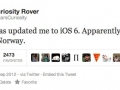 Curiosity on Apple Maps
