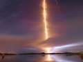 Space Shuttle Launch At Night
