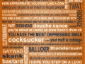 Giant Poster of Insults
