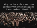 Stitch marks on zombies