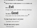 Good Vs. Evil