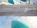 Frozen wave in Antarctica