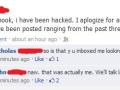 His facebook was hacked