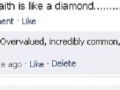 Faith is like a diamond