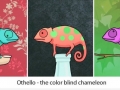 Colour blind chameleon