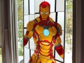 Iron Man Stained Window