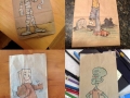 Lunch bag drawings