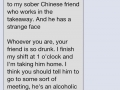 Just texting my friend