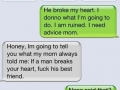 Advice from mom