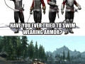 Swimming armour