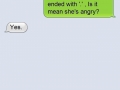 Texting gf and got this