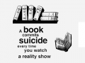 A book commits suicide