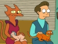 Human cat on Futurama