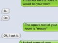 Chastising daughter