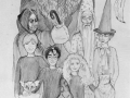 J.K. Rowling's drawing in 1999