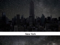 Cities' pure night skyline