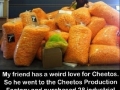 He loves his Cheetos!