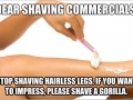 Dear shaving commercials