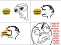 Eating burgers