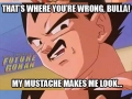 Vegeta and his Mustache