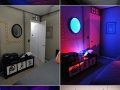 Portal-themed bedroom