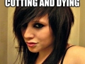 Misunderstood emo girl