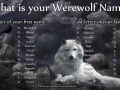 What's your werewolf name?