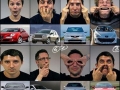 Cars and faces