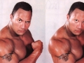 The Rock without eyebrows