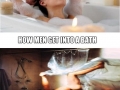 Men and women bathing