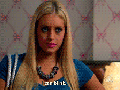 Wearing fake eyelashes