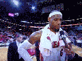 Chris videobombing LeBron