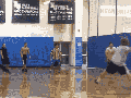 At gym class