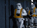 Han Solo riding a chariot