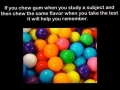 Chewing gum in class