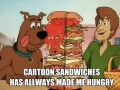 Cartoon sandwiches