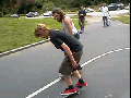 Skateboard swap trick