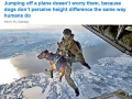 Skydiving army dogs