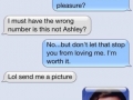 Wrong number text