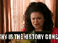 Where's history gone?