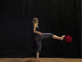 Girl rolls hat