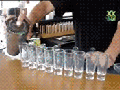 Pour the rainbow