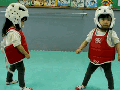 Cute karate fight