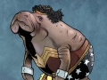 Superheroes as manatees