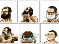 When you shave...