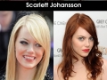 Actresses' hair colours