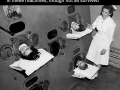 Children in an iron lung