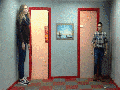 Ames room illusion