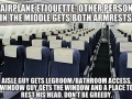 Aeroplane etiquette
