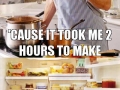 Single guy trying a recipe